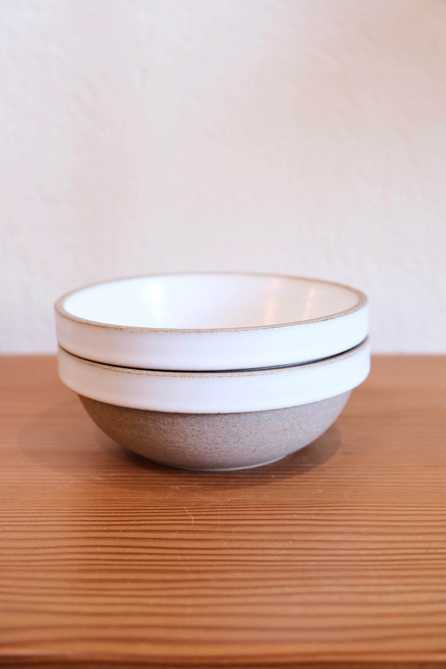 White stackable Cereal Bowl