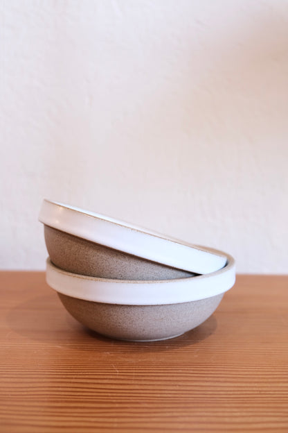White stackable Cereal Bowl
