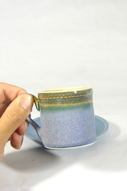 Coffee & Tea Saucers  (Espresso/ Tea) Light Blue