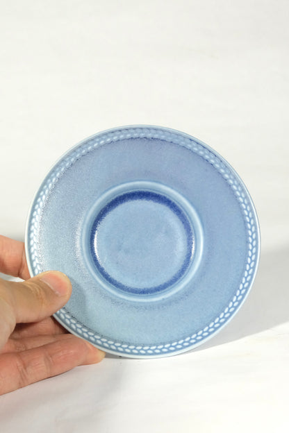 Coffee & Tea Saucers  (Espresso/ Tea) Light Blue