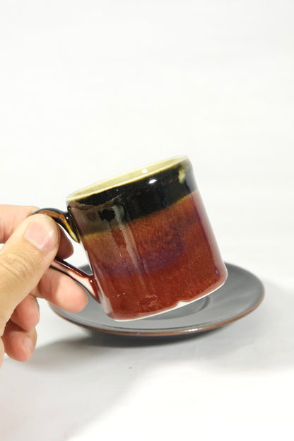 Coffee & Tea Saucers  (Espresso/ Tea) Red
