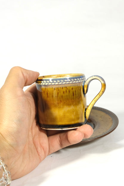 Coffee & Tea Saucers  (Espresso/ Tea) (Brown)